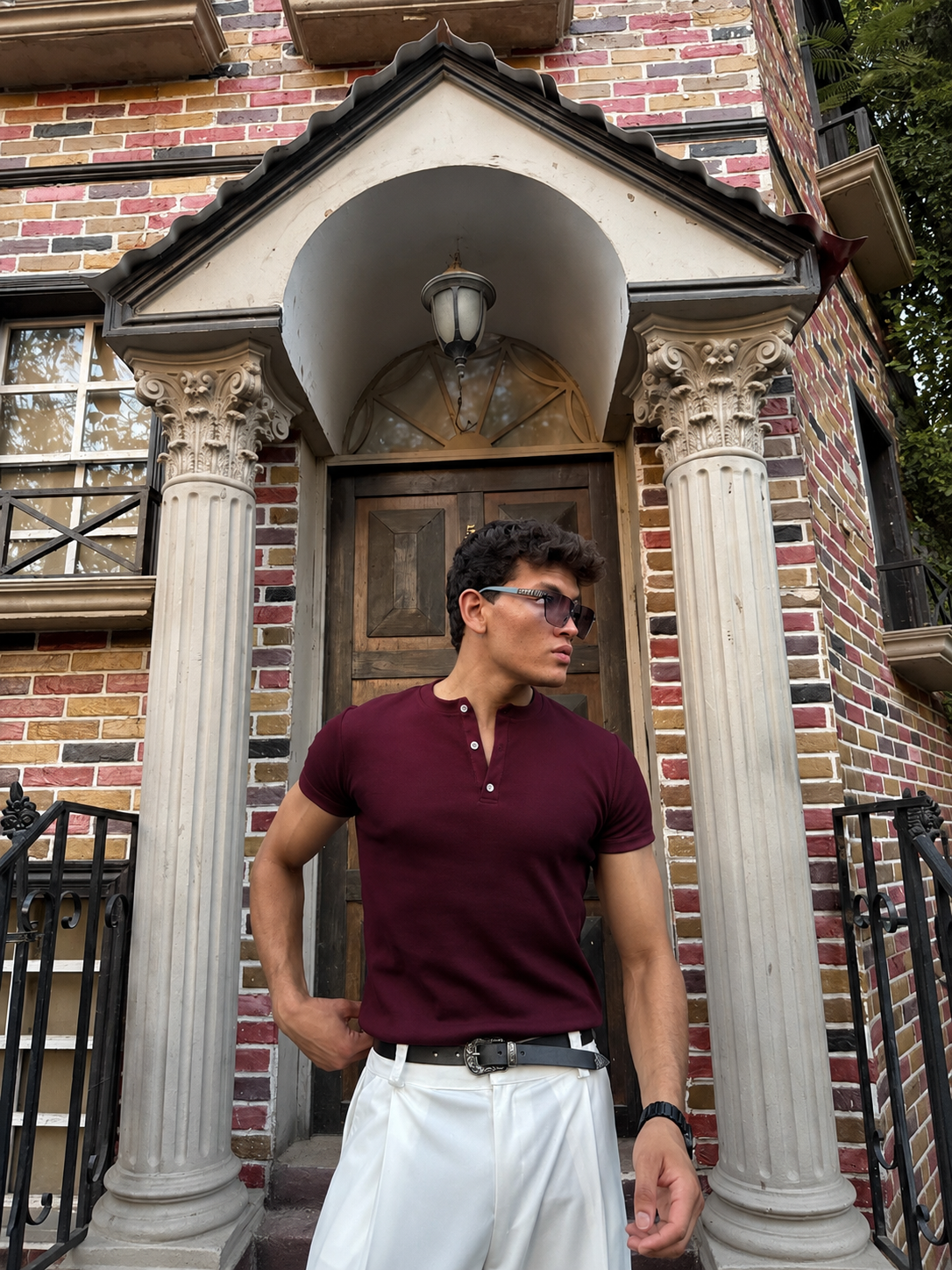 Henely Shirt Burgundy